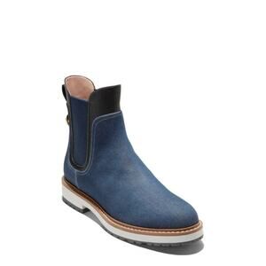 COLE HAAN Greenwich Bootie NWT $245 Chelsea Denim Ankle Bootie Size 7.5B